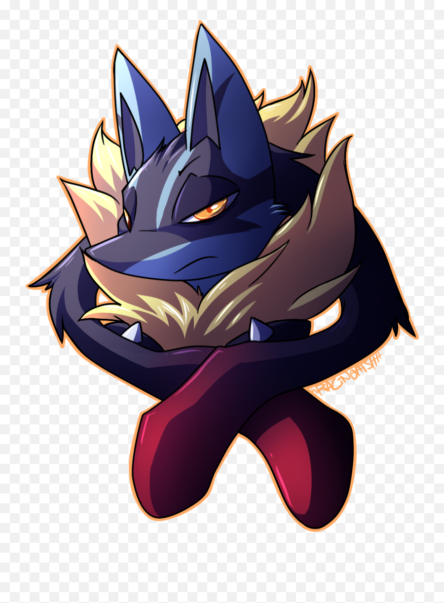 Download Hd Lucario And Riolu Temple - Lucario Fanart Lucario Cool Png,Lucario Transparent