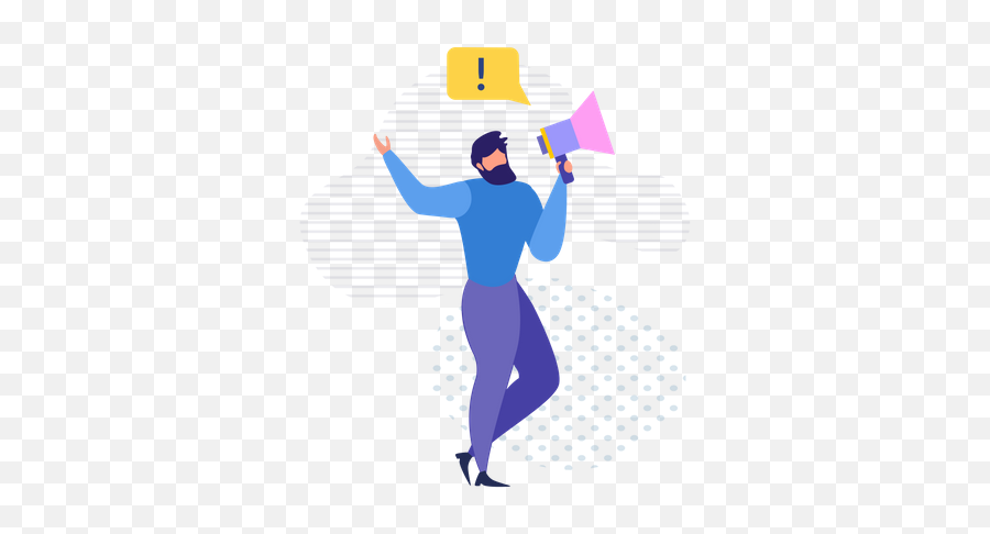 Free Woman Holding Megaphone - Illustration Png,Facebook Woman Icon