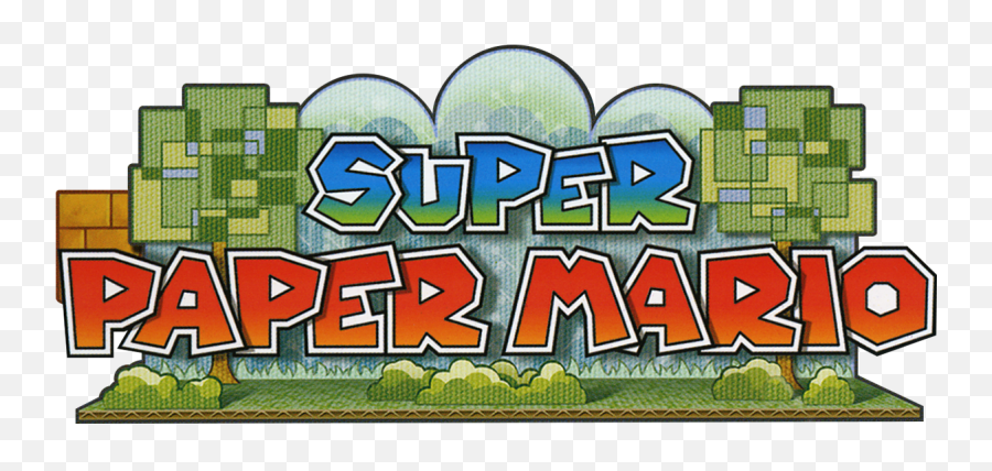 Download Super Paper Mario Png Image With No Background - Super Paper Mario Title,Mario Logo Transparent
