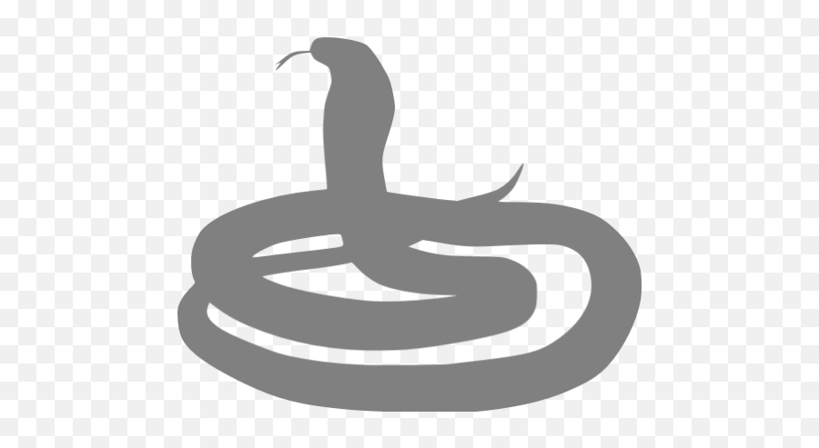 Gray Snake 5 Icon - Free Gray Animal Icons Serpent Png,Cobra Icon