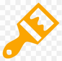 Orange Paint Brush Icon - Paint Brush Icon Orange Png,Icon Furniture Denver