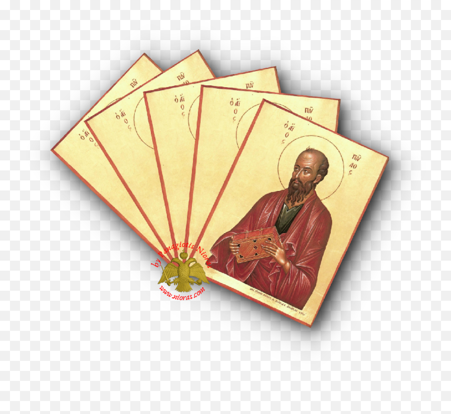 Male Saints Laminated Icons Christos - Folding Png,St. Nektarios Icon