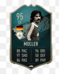 Gerd Muller Pb Icon Card - Poster png