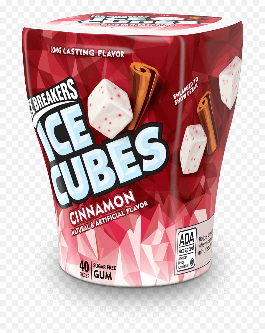 Ice Breakers Cubes Cinnamon Gum - Ice Cubes Cinnamon Gum Png,Ice Cube Png