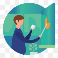 Lecturer Icon - Download in Line Style Clean png