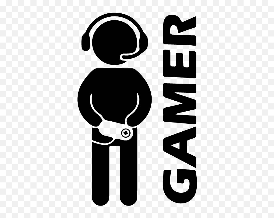 Download Free Silhouette Behavior Wall Sticker Game Decal - Gamer Png,Icon Decal