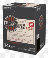 Tullyu0027s Coffee Decaf House Blend K - Cup Pods Medium Roast 24 Count For Keurig Brewers Png,K Cup Icon
