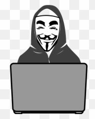 Hacker Clipart Face Mask - Png Transparent Full Anonymous Logo