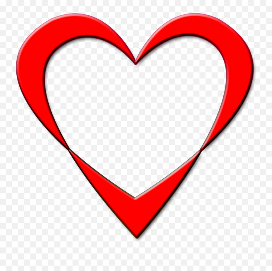 Download Wedding Red Heart Outline - Serce Obrys Png,Transparent Heart Outline