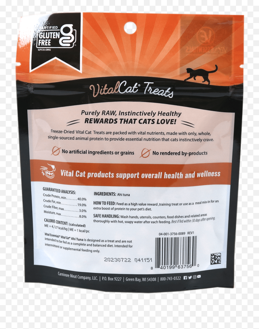 Ahi Tuna Freeze - Dried Treats Vital Essentials Product Label Png,Ahi Fish Icon