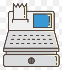 Cash Register Free Icon - IconIconscom Laptop Icono Blanco Png