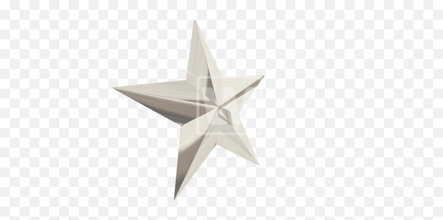 3d Chrome Star - Chrome Star Png Full Size Png Download Origami,3d Star Png