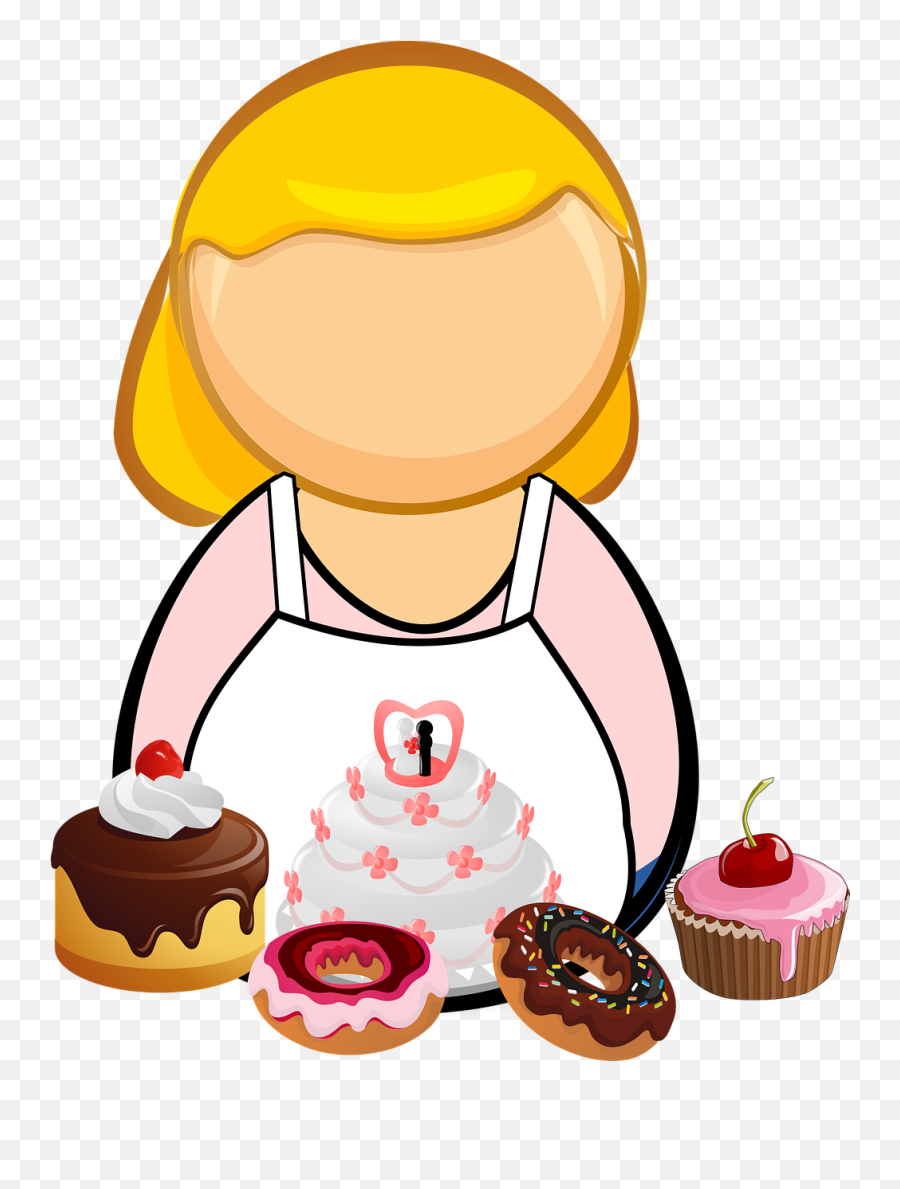 Bake Cake Comic Characters - Cooking Cake Png,Baking Png
