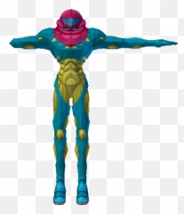 Gamecube - Metroid Prime Samus Fusion Suit The Models Metroid Prime Fusion Suit Png,Metroid Logo Png