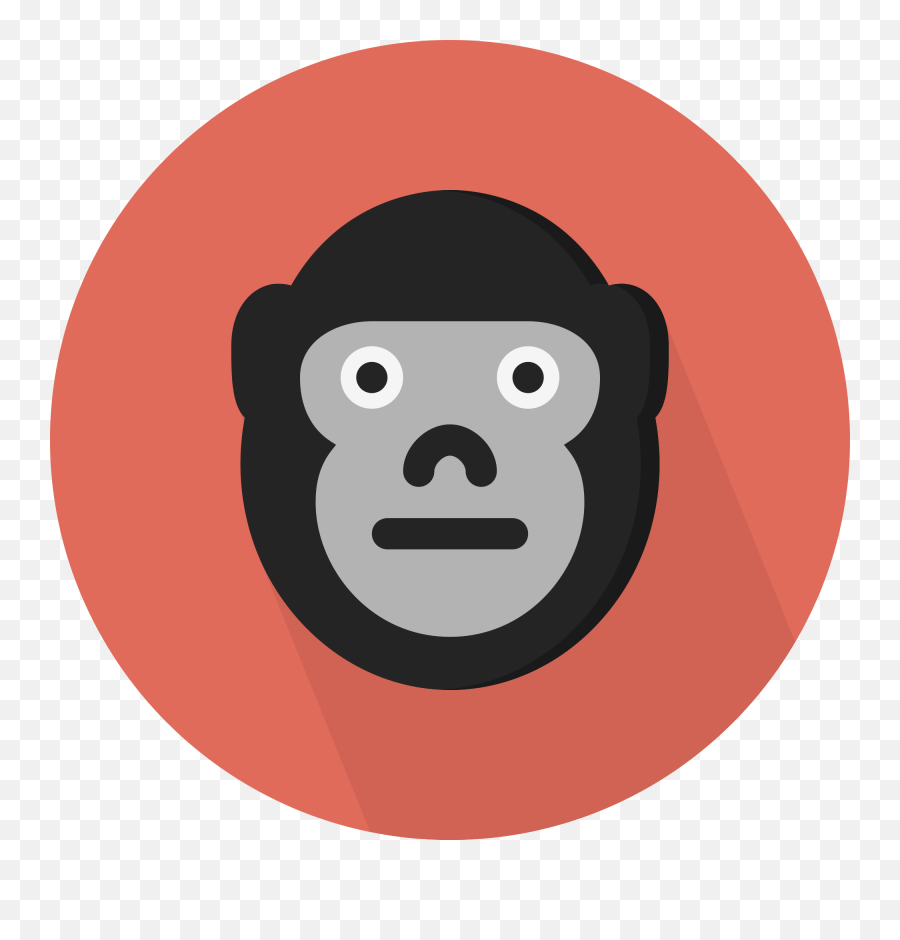 Filecreative - Tailanimalgorillasvg Wikimedia Commons Flat Round Animal Png,Gorilla Cartoon Png