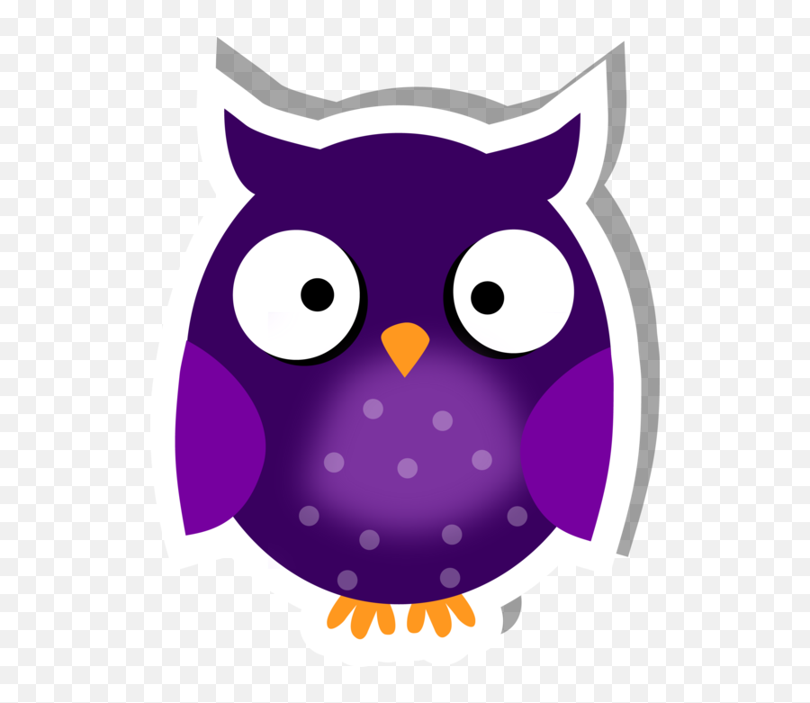 Download Cute Owl Sticker - Halloween Png Image With No Clip Art,Cute Halloween Png