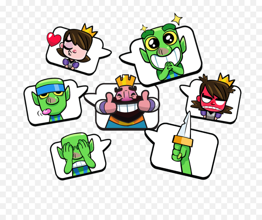 Clash Royale Goblin Emotes Png Image - Emojis Clash Royale Png,Png Emotes