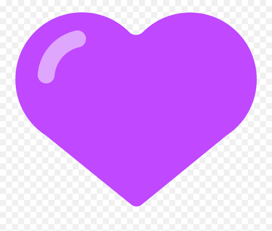 Purple Heart Emoji For Facebook Email U0026 Sms Id 10100 - Coração Lilas Png,Emoji Hearts Transparent
