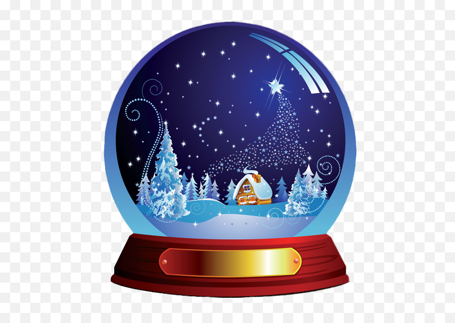 Snow Globe Banner Stock Png Files - Free Vector Snow Globe,Christmas Snow Png