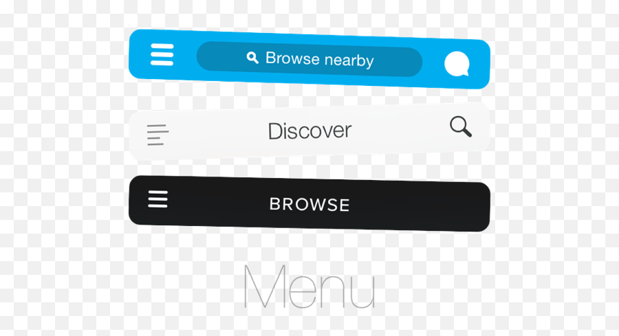 Why And How To Avoid Hamburger Menus - Search Bar Hamburger Menu Png,Hamburger Menu Png