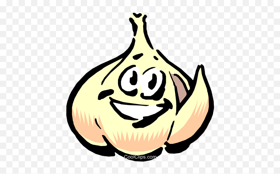 Cartoon Garlic Royalty Free Vector Clip - Garlic Clipart Png,Garlic Transparent Background