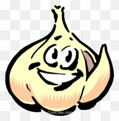 Cartoon Garlic Royalty Free Vector Clip - Garlic Clipart Png,Garlic Transparent Background