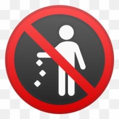 No Littering Icon - Sign Png