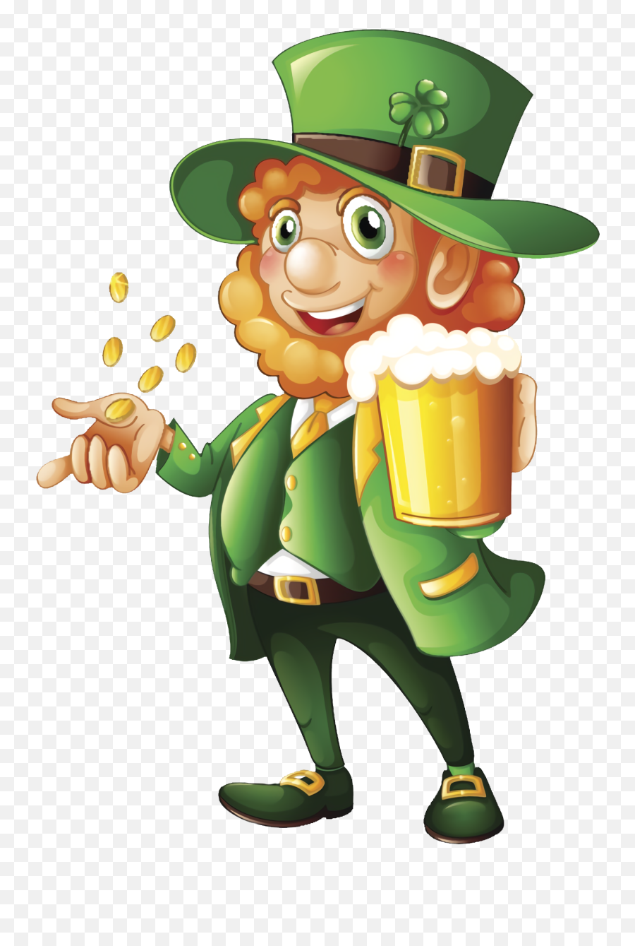 Download St Patricks Day Shamrock Green Beer Png Pic - Illustration,Leprechaun Hat Png