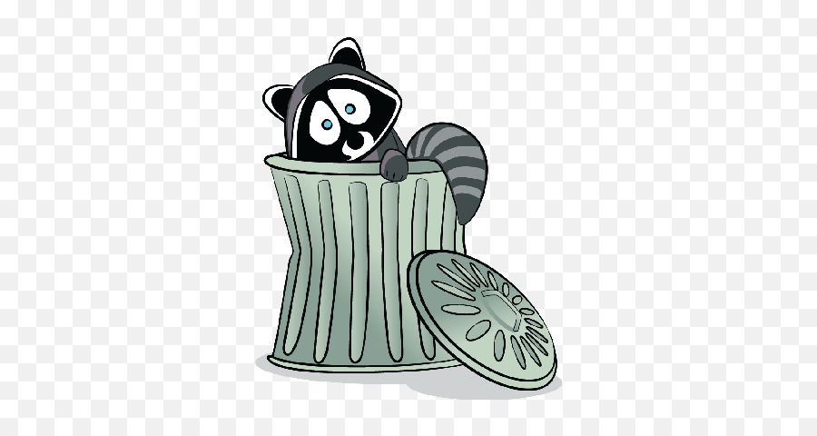 Raccoon Trash Png U0026 Free Trashpng Transparent - Racoon Trash Can Clip Art,Raccoon Transparent