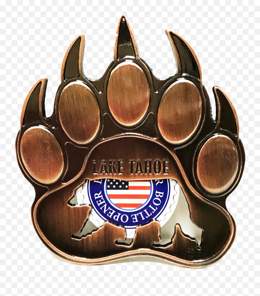 Souvenir Magnet Bear Claw Bottle Opener Lake Tahoe - Solid Png,Bear Claw Png