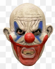 Clooney Clown Latex Mask - Supernatural Creature Png,Clown Makeup Png