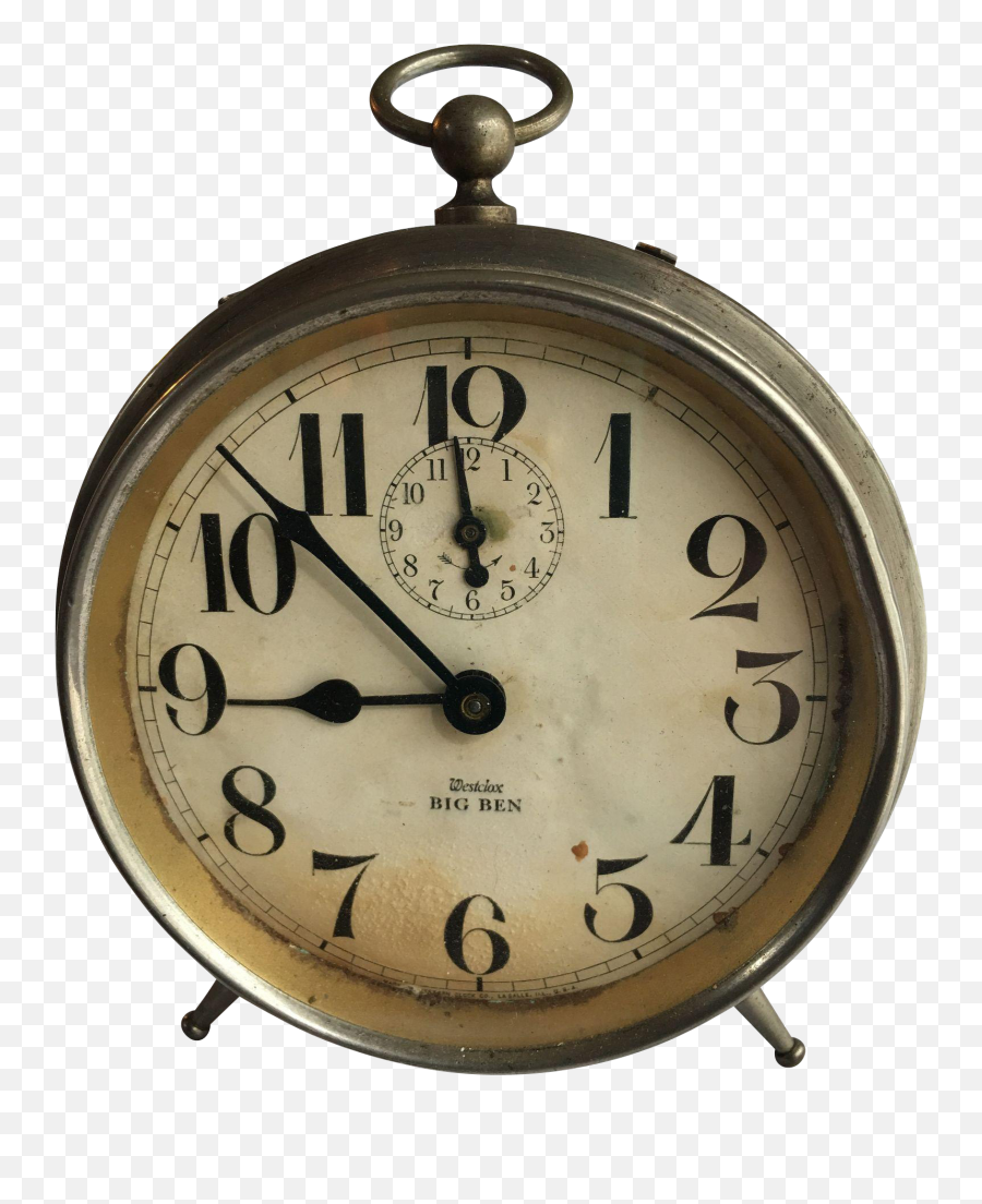 Antique Westclox Big Ben Alarm Clock Antiques - Big Ben Old Watches Png,Big Ben Transparent