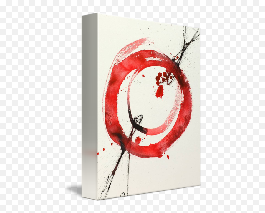 Red Zen Circle - Red Circle Abstract Painting Png,Zen Circle Png