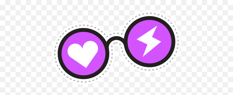 Funny Glasses Heart Thunderbolt Free - Printable Pirate Eye Patch Png,Funny Glasses Png