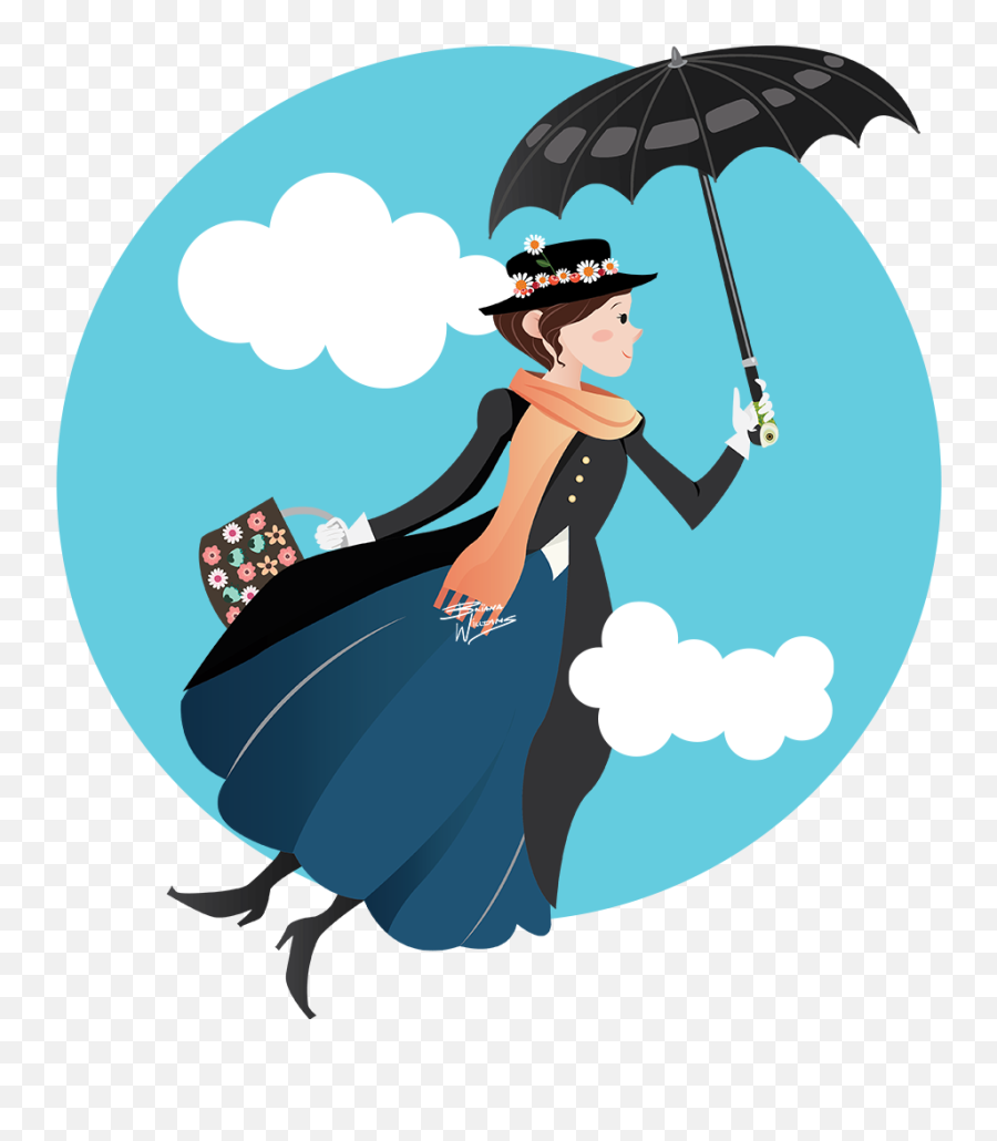 Mary - Mary Poppins Illustration Png,Mary Poppins Png