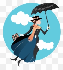 Mary - Poppins Illustration png