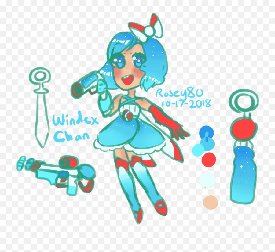 Download Rosey80 Revamp Of An Old Oc Windex - Chan You Windex Chan Png,Windex Png