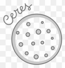 Ceres Simple Solar System Dwarf Planet - Transparent PNG Girl Skull And Crossbones