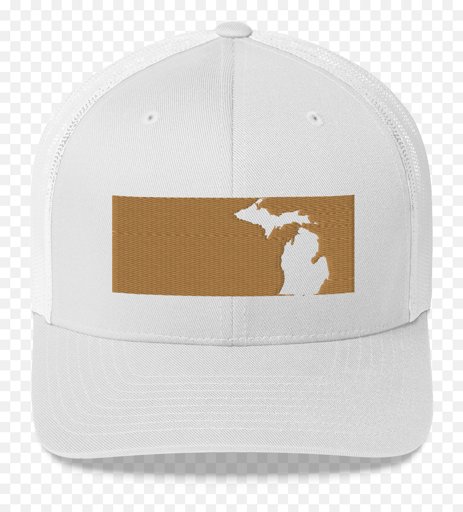 Michigan In Gold Rectangle Trucker Hat - Michigan Roundtable Png,Gold Rectangle Png
