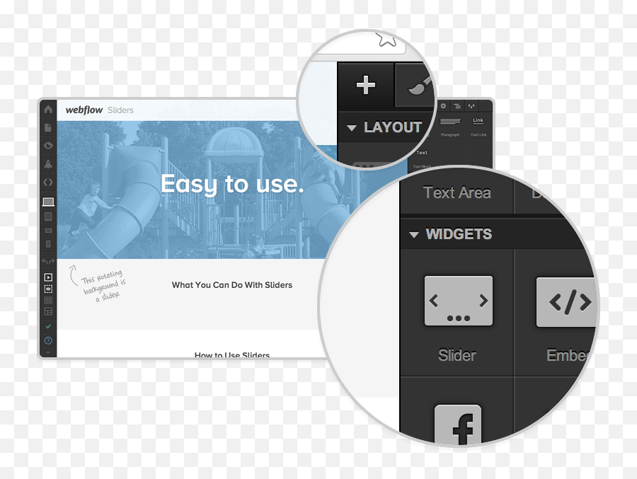 Customizable Sliders - Technology Applications Png,Webflow Logo