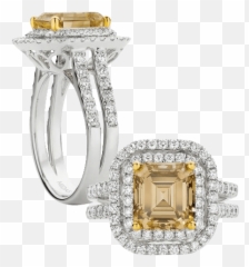 Stunning Yellow Diamond Rings Midas Jewellery - Engagement Ring Png,Yellow Diamond Png