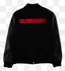 Motion Logo Varsity Jacket U201cfw 18u201d - Supreme Png,Supreme Logo Png