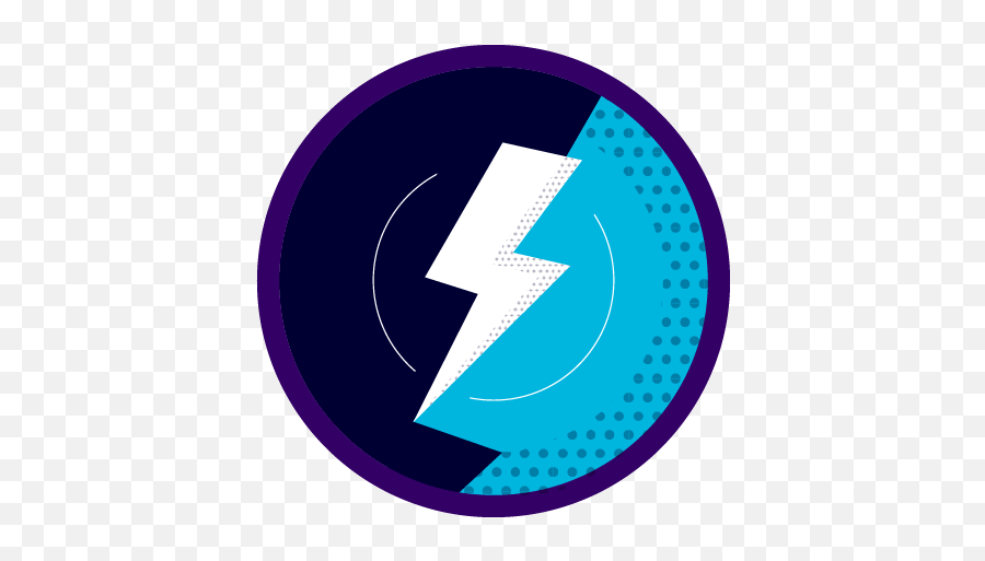 Flash Sticker Halftone Lightning Icon - Dot Png,Lightning Flash Icon