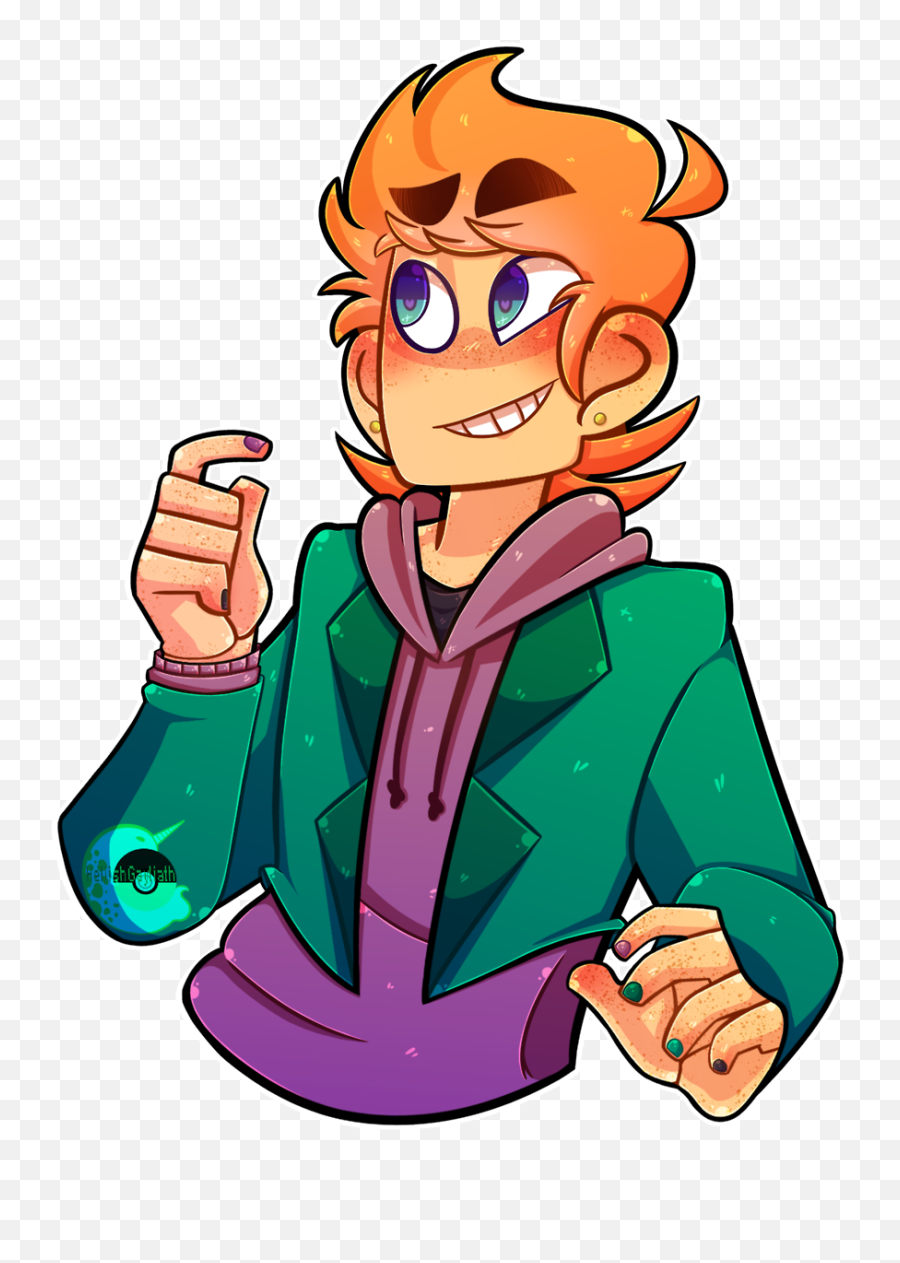 Sleep Deprived Artist Cries Look - Cute Eddsworld Matt Fanart Png,Tom ...