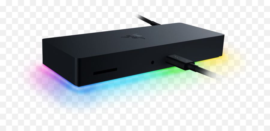 Razeru0027s Thunderbolt 4 Dock Brings Speedy Chroma Connectivity - Thunderbolt 4 Dock Razer Png,Thunderbolt Icon