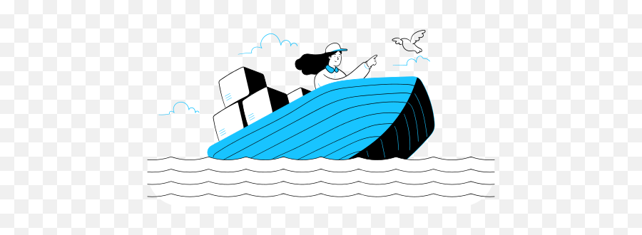 Delivery Express Ship Boat Deliver Free Icon Of Azure - Marine Architecture Png,Rowboat Icon