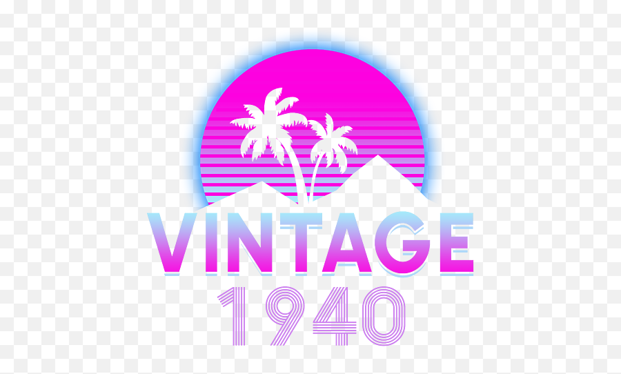 Retrowave Vintage 1940 Birthday Gift Idea Puzzle For Sale By J M - Language Png,Retrowave Icon