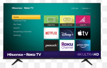 55 4k Uhd Hisense Roku Tv 55r6g - USA Tv png
