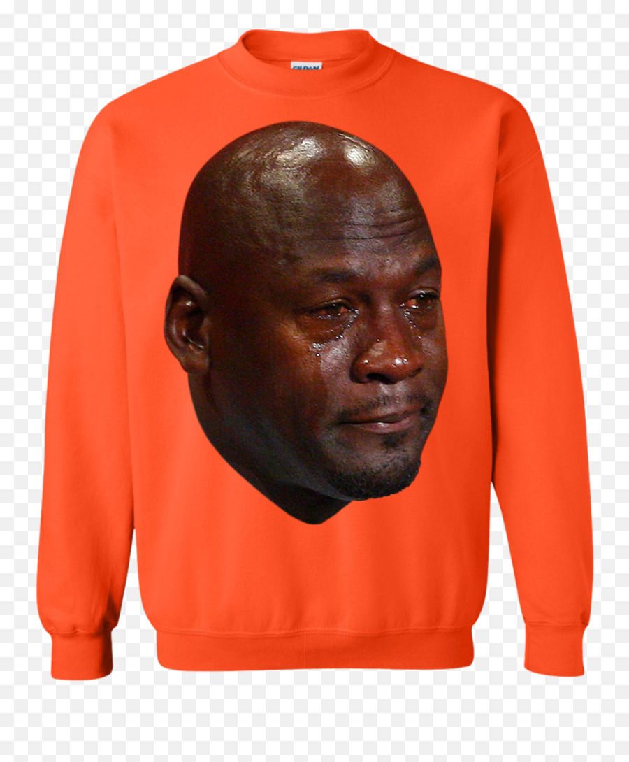 Crying Jordan Sweatshirt Sweatshirts - Michael Jordan Cry Meme Png,Michael Jordan Crying Png