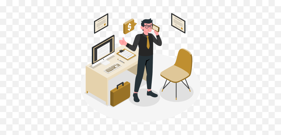 Angelhub - Business Development Manager Png,Man At Desk Icon